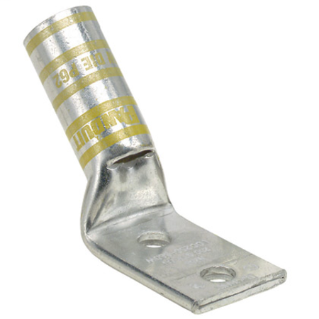 Copper Compression Lug, 2 Hole, 300 kcmil, 3/8 (9.5mm), LCC300-38DWH-X